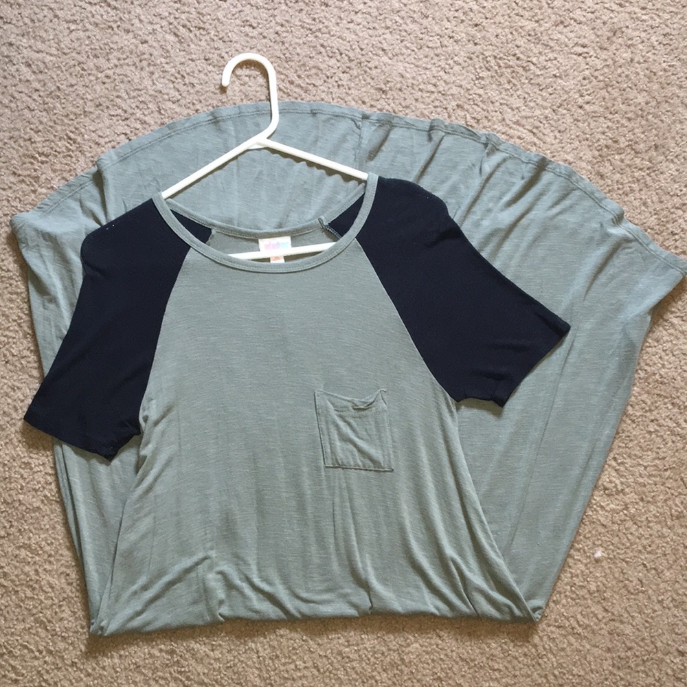 Lularoe Soft green and black  Carly